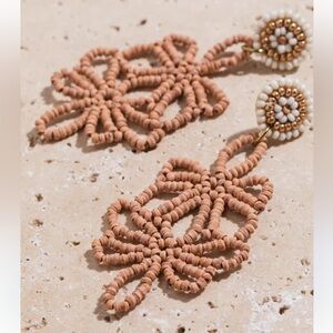 Trades of Hope Handcrafted Beaded Drop Earrings NEW